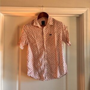 RVCA Red and White Floral Men's Shirt